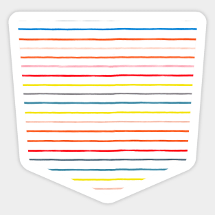 Pocket - Marker Stripes Multi Sticker